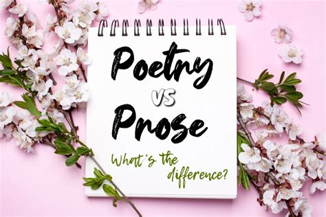 explain two ways in which poetry differs from prose.